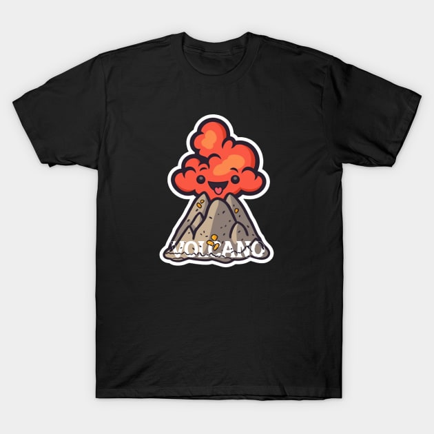 volcano T-Shirt by Pixy Official